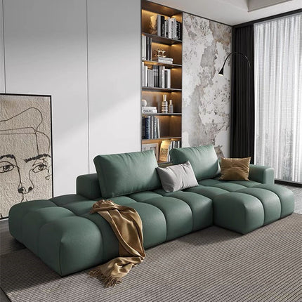 Lounge Leisure Sectional Velvet Reception Nanotech Cloth Fabric Leather Modern Living Room Sofa