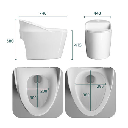 New Design Modern Bathroom Dual Flush Floor Mounted One Piece Ceramic Wc Toilet Commode