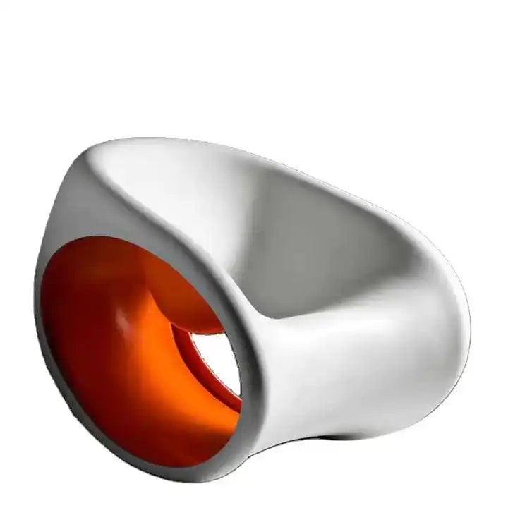 Fiberglass Modern Style Chair Home Patio Garden Leisure Chair Art