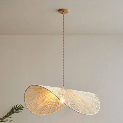 Japanese Wabi-sabi Style Retro Chandelier, Simple And Elegant Bedroom, Living Room Lamp, Dining Room, Hand-woven Homestay Hemp