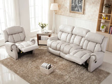 Charger l&#39;image dans la galerie, Modern Leather Set Manual  Massage Recliner Living room sofa
