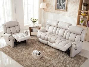 Modern Leather Set Manual  Massage Recliner Living room sofa