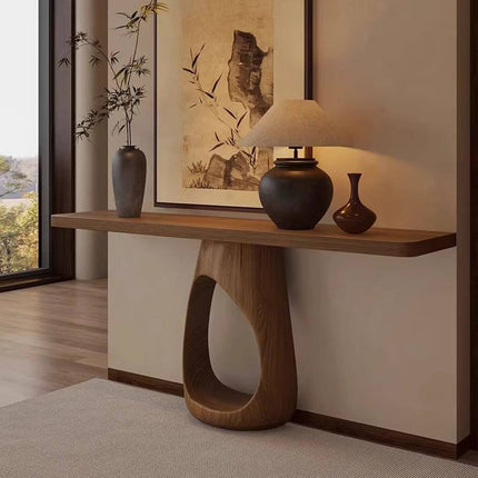 Solid Wooden Entrance Table Luxury New Home Decoration Convertible Wall Entry Corridor Living Room Storage Furniture