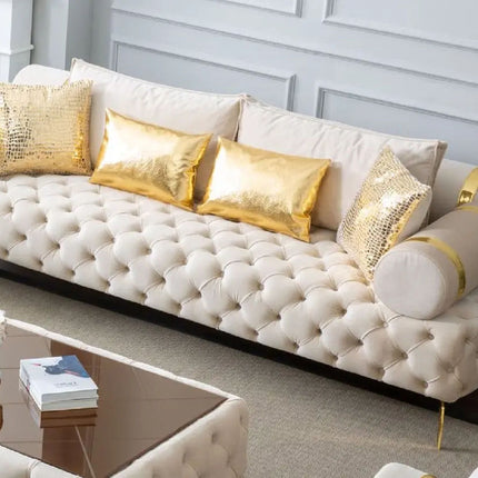 Contemporary Luxury Design Living Room Furniture Large Leather Corner Sectional 3 2 1 Seater Sofa Set