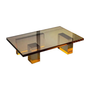 Modern Minimalist Living Room Sofa Side Acrylic Gradient Coffee Table