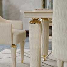 Загрузить изображение в средство просмотра галереи, Luxury marble dining table set 6 seater/ 8 Seater Solid Wood Frame
