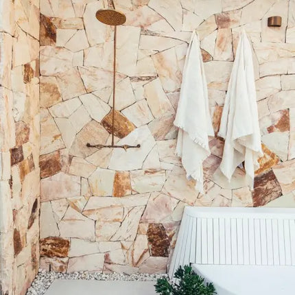 Natural Sandstone Exterior Stone Wall Cladding For Feature Walls And Retaining Wall