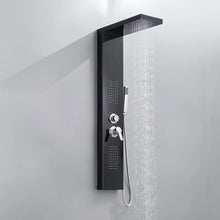 Загрузить изображение в средство просмотра галереи, Modern Temperature Waterfall Bathroom Luxury Rain Led Set Hot Water Heater Stainless Steel Shower Panel
