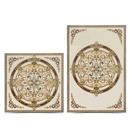 Gold plated ceramic carpet tile 60X60 villa porcelain carpet floor tile
