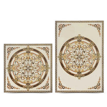 Загрузить изображение в средство просмотра галереи, Gold plated ceramic carpet tile 60X60 villa porcelain carpet floor tile

