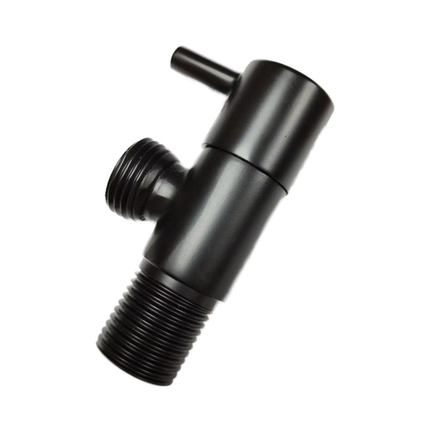 Factory Brass Angle Valve 1/2 Inch Male Thread High Temperature Forged CNC Electroplated Bathroom Water Valve