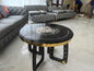 Luxury Italian Medusa Wood Coffee Table Set of 2