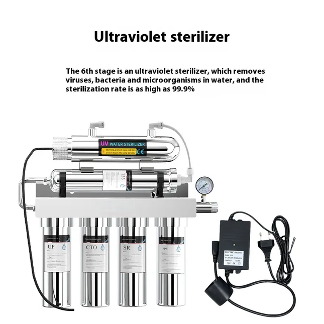 Water Filtration System 6 Stage 304 Stainless Steel Purified Water Filter