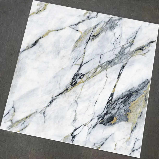 60x60 cm luxury electroplated porcelain tile with glossy polished glazed marble design for modern indoor floors