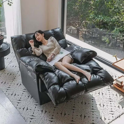 Grand Ultra-Opulent Cloud-Plush Over-Sized Full-Body Ergonomic Power-Electric Sensory Sanctuary Recliner