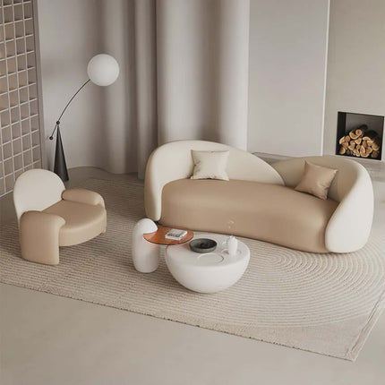 Divine Minimalist Opulence Sculptural Grace Supreme Quality Modern Living Suite with Integrated Design Elements