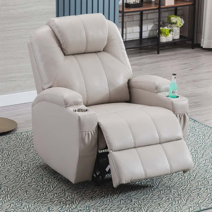 Regal Sanctuary Premium Ergonomic Support Deluxe Reclining Chair with Modern Luxury Finish and Convenience Slots