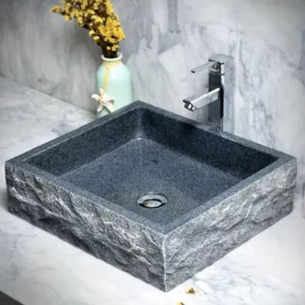 Natural Stone Countertop Wash Basin Rectangular Shape

