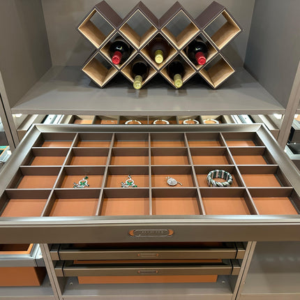 Jewelry Tray Drawer Pull-Out Sliding Organizer Box Basket Storage