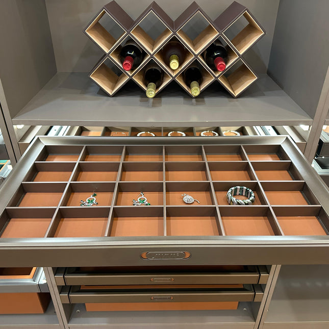 Jewelry Tray Drawer Pull-Out Sliding Organizer Box Basket Storage