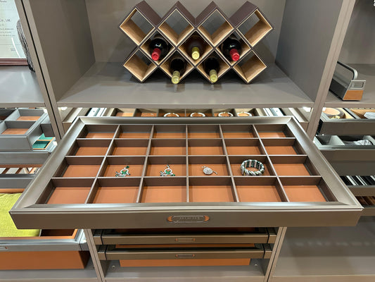 Jewelry Tray Drawer Pull-Out Sliding Organizer Box Basket Storage