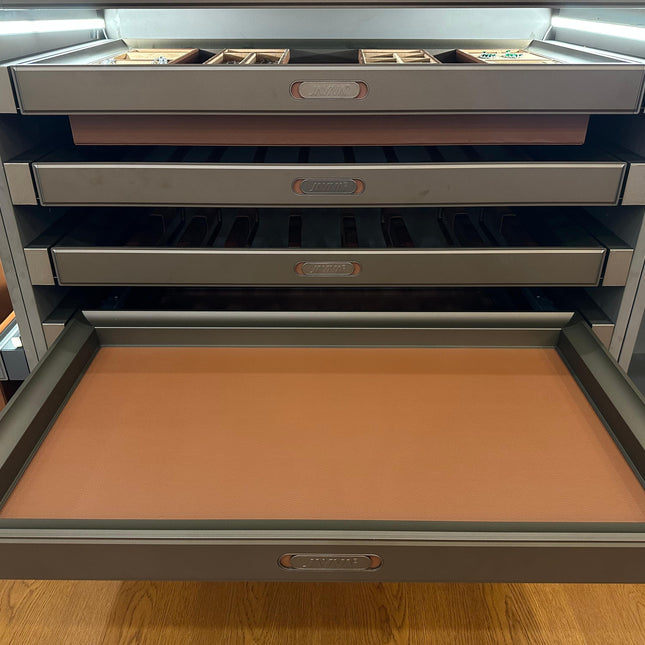 Modern Aluminum Alloy Shallow Basket Organizer