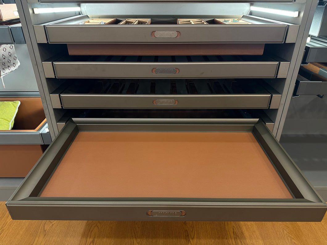 Modern Aluminum Alloy Shallow Basket Organizer