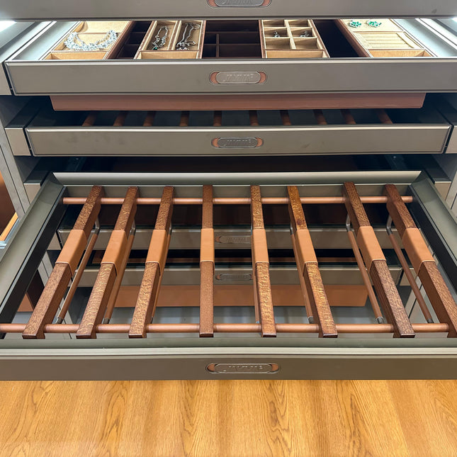 Solid Wood Pants Hanger – Aluminum Alloy Wardrobe Organizer