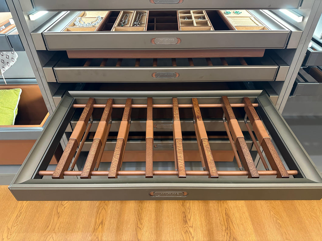 Solid Wood Pants Hanger – Aluminum Alloy Wardrobe Organizer