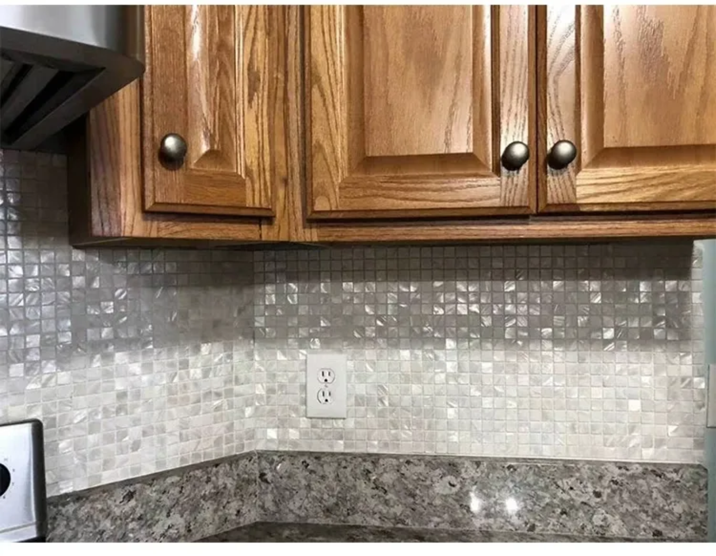 30×30 White Seam Natural White Mother of Pearl Shell Mosaic Backsplash ...