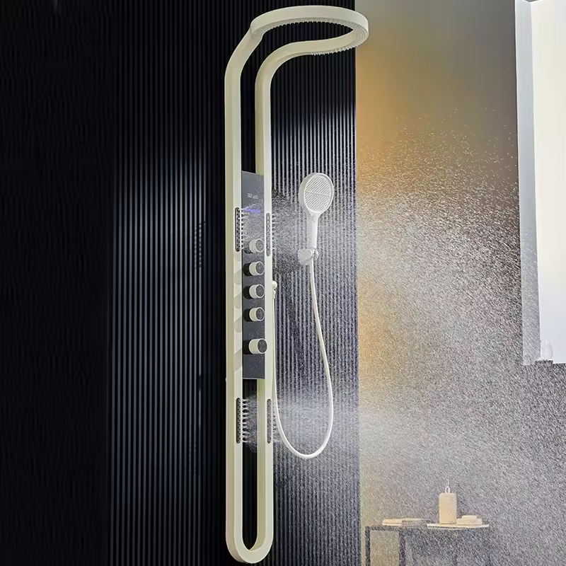 Waterfall Shower Head Set Multifunctional 304 Stainless Steel Bathroom Smart Shower Panel