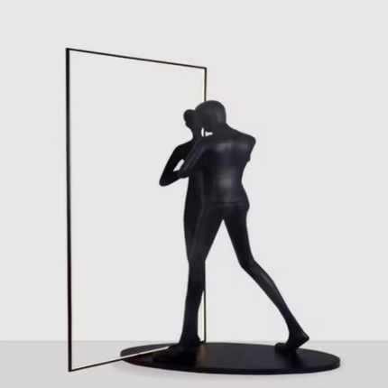 Art Decoration Fiberglass Resin Modern Statue Lighting Sculpture Home Decor Living Room