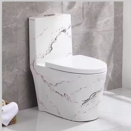 Marmor-Toilettenschüssel, Porzellan, galvanisiert, hochwertige, moderne Ausführung