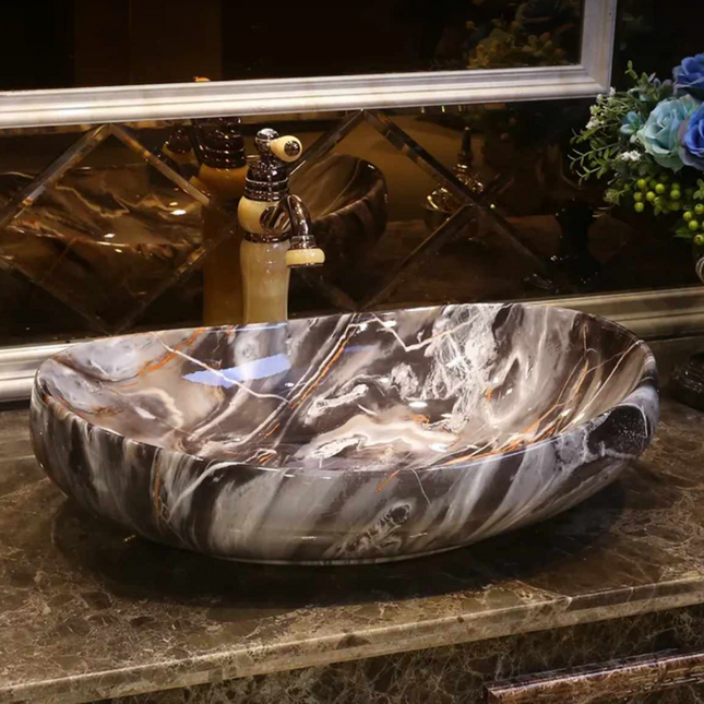 European Art Marble Basin Modern Style Edition