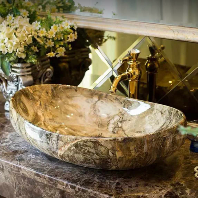 European Art Marble Basin Modern Style Edition
