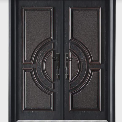 Luxurious Stainless Steel Double Security Door – German Design Exterior Main Door