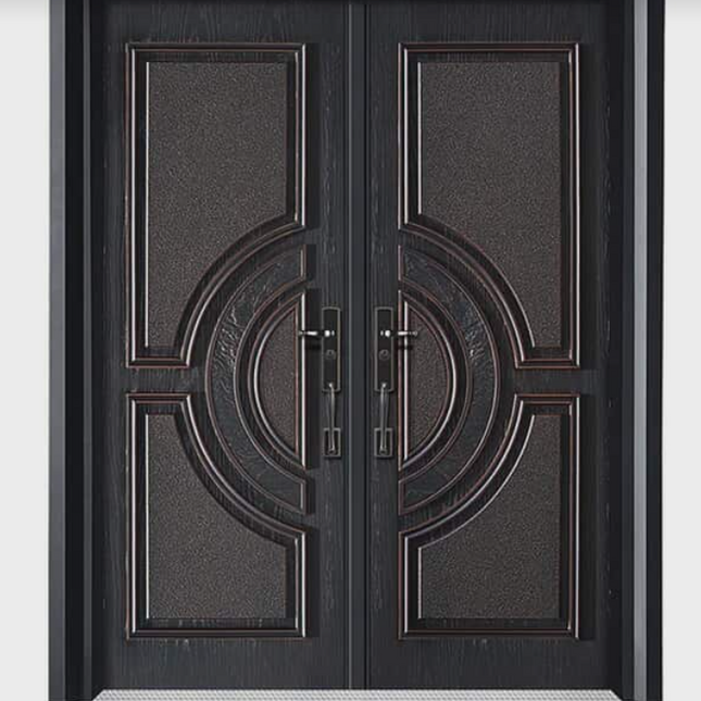 Luxurious Stainless Steel Double Security Door – German Design Exterior Main Door