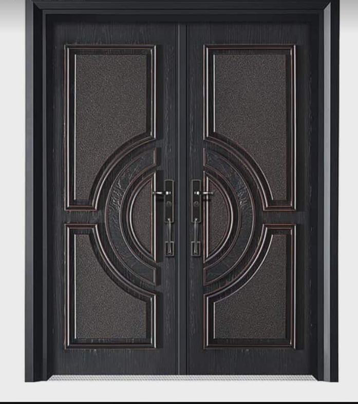 Luxurious Stainless Steel Double Security Door – German Design Exterior Main Door