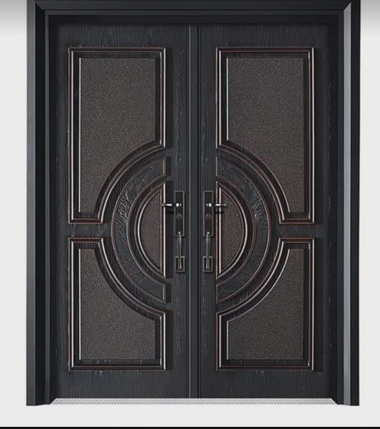 Luxurious Stainless Steel Double Security Door – German Design Exterior Main Door