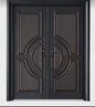 Luxurious Stainless Steel Double Security Door – German Design Exterior Main Door