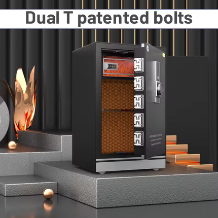 ISO Certified Luxury Fingerprint Digital Safe Box – Intelligent Solid Steel Vault
