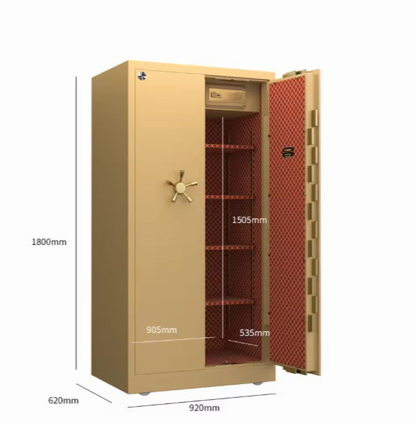 ISO Certified Double Door Fingerprint Safe Box – Heavy Duty Solid Steel Large Security Vault