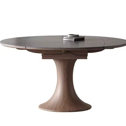 Sintered Stone Dining Table Set – Foldable Round Table for 6 to 8-Seater