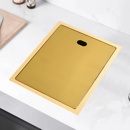 Gold Undermount 304 Stainless Steel Workstation Kitchen Sink – 680×460mm