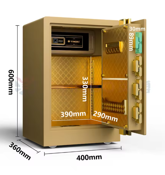 ISO-Certified Smart Fingerprint & Digital Safe Box – Solid Steel Home & Office Vault