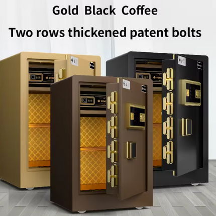 ISO-Certified Smart Fingerprint & Digital Safe Box – Solid Steel Home & Office Vault