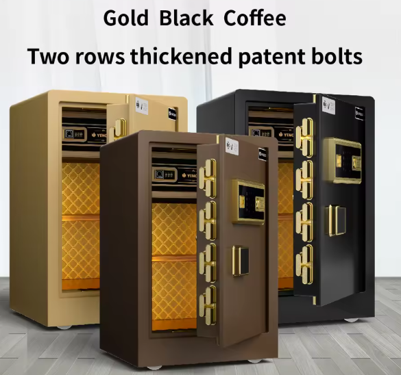 ISO-Certified Smart Fingerprint & Digital Safe Box – Solid Steel Home & Office Vault