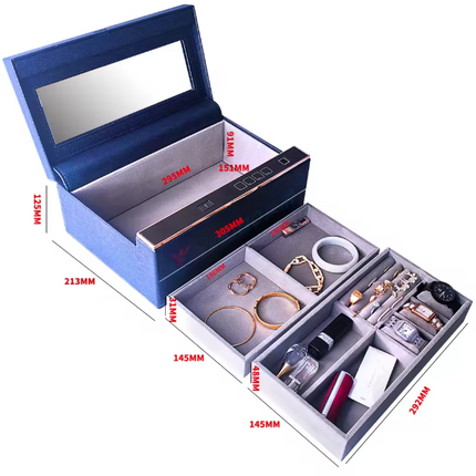 ISO-Certified Luxury PU Leather Smart Safe Box