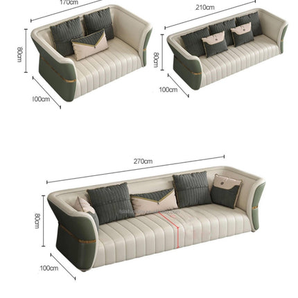 Italienische Luxus-Wohnzimmergarnitur (1-, 11-, 2- oder 3-Sitzer) inklusive Couchtisch und TV-Regal 