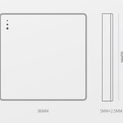Universal Tempered Glass Switch with Utility Box With Led Lights